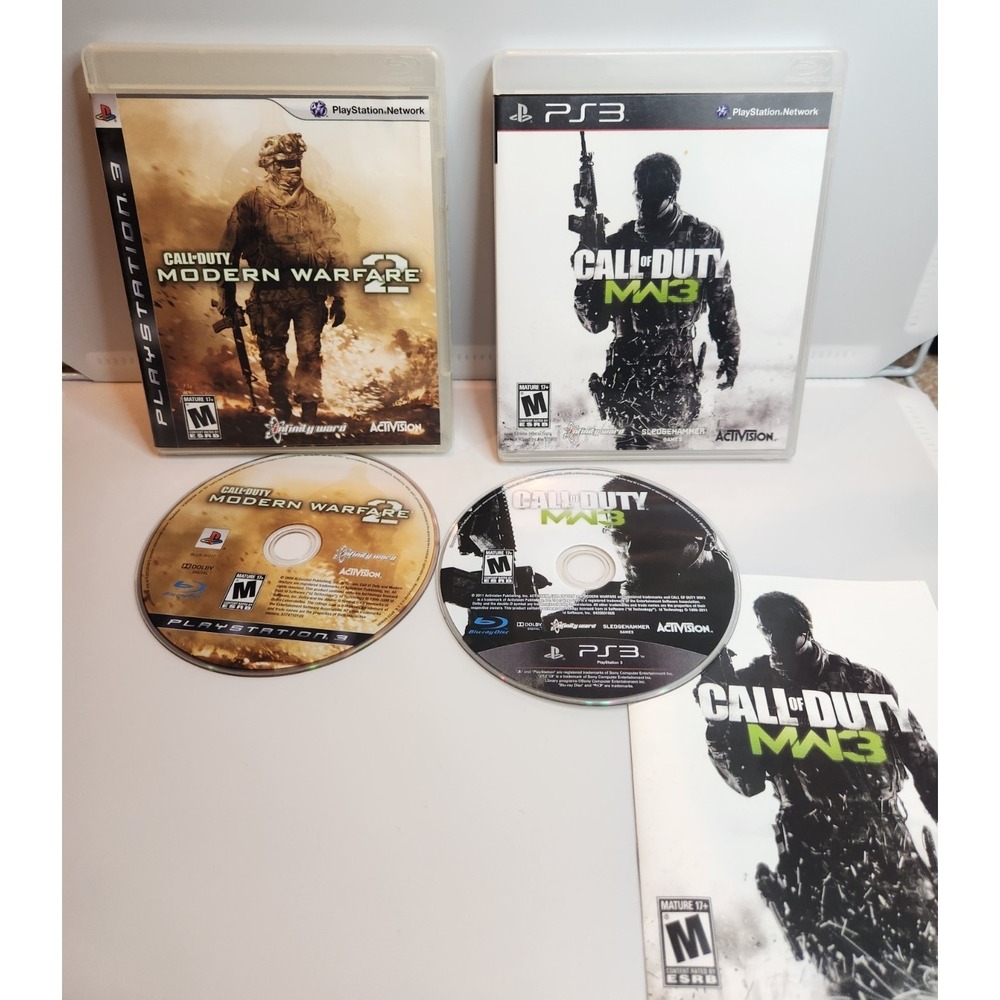 CALL OF DUTY MODERN WARFAR COLLECTION -2 & 3 Lot of Two PLAYSTATION 3 PS3